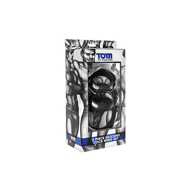 TOM OF FINLAND - 3 SET ANILLOS SILICONA