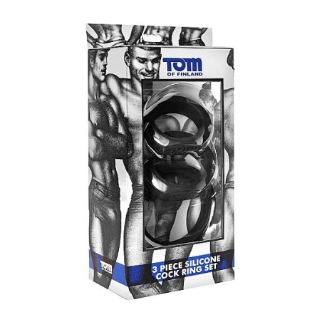 TOM OF FINLAND - 3 SET ANILLOS SILICONA