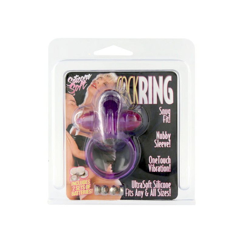 SEVEN CREATIONS - LILAC SILICONE VIBRATOR RING