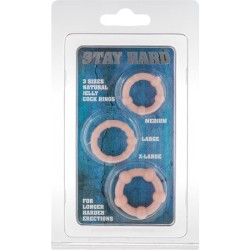SEVEN CREATIONS - SET OF THREE SKIN PENIS RINGS 2