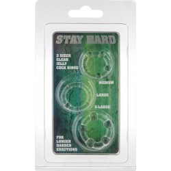 SEVEN CREATIONS - SET OF THREE TRANSPARENT PENIS RINGS 2