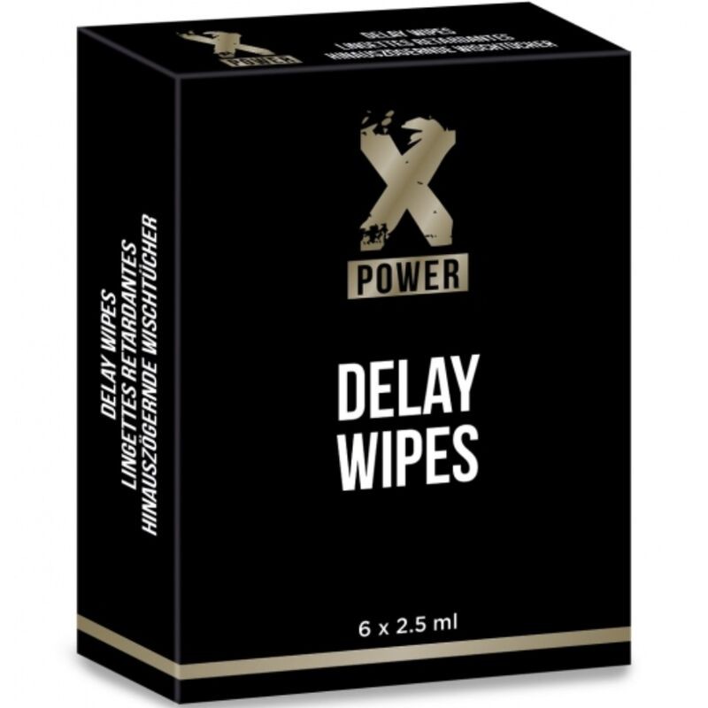 XPOWER DELAY WIPES TOALLITAS RETARDANTES 6...