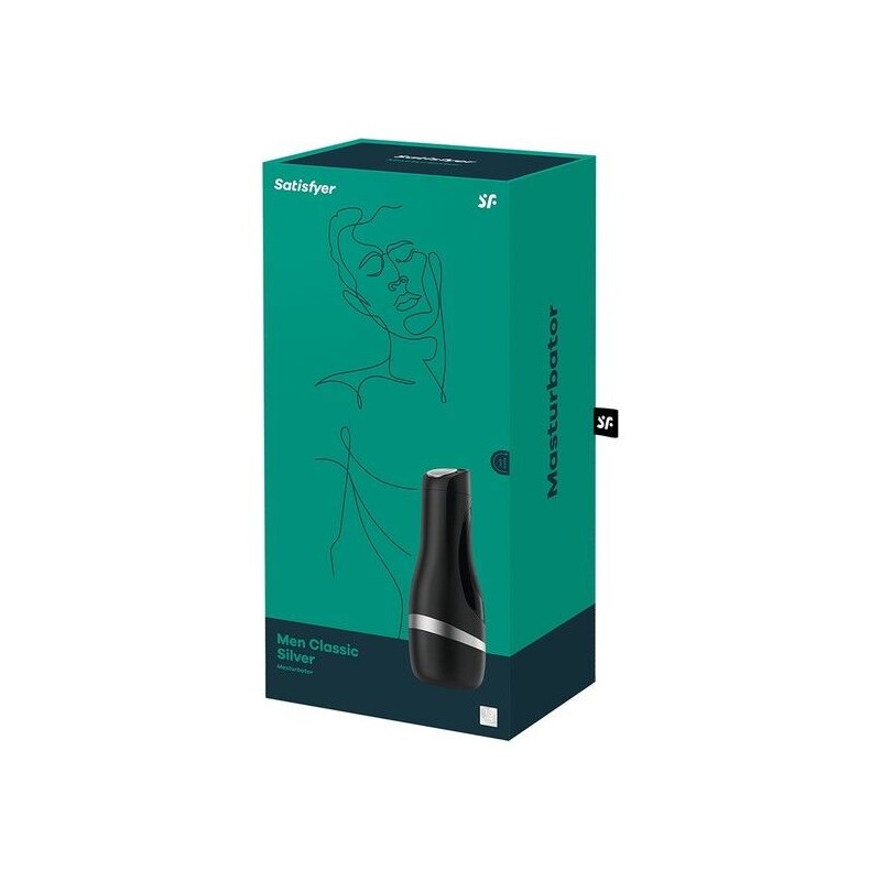SATISFYER - MASTURBADOR MEN CLASSIC NEGRO