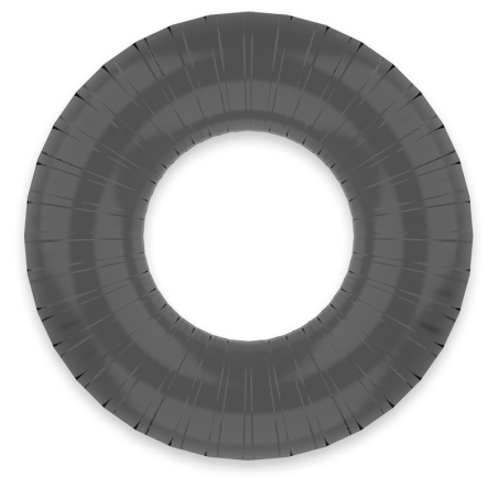POWERING - SUPER FLEXIBLE Y RESISTENTE ANILLO PENE  4.5CM PR07 NEGRO