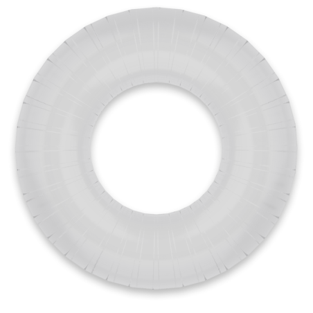 POWERING- SUPER FLEXIBLE Y RESISTENTE ANILLO PENE  4.5CM PR07 CLEAR
