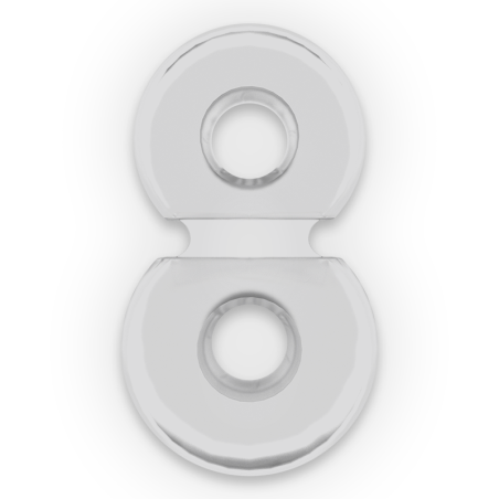 POWERING - SUPER FLEXIBLE Y RESISTENTE ANILLO PENE DOBLE PR09 CLEAR