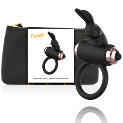 COQUETTE CHIC DESIRE - COCK RING WITH VIBRATOR BLACK/ GOLD