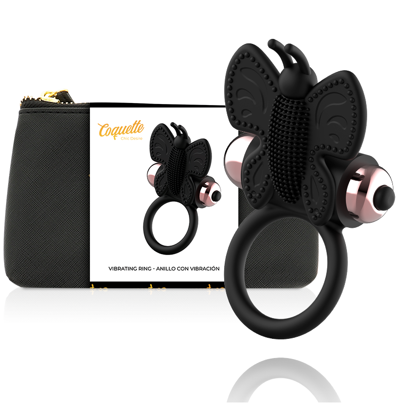 COQUETTE CHIC DESIRE - COCK RING BUTTERFLY WITH...