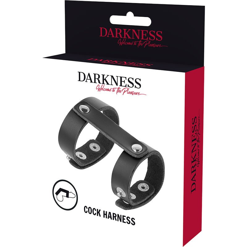 DARKNESS - LEATHER ADJUSTABLE PENIS AND...