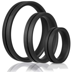SCREAMING O - ANILLO PENE Y TESTICULOS RING XXL NEGRO