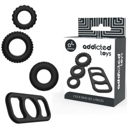 ADDICTED TOYS - COCK RING SET 4 PIECES 2