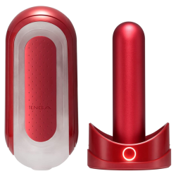 TENGA - FLIP 0 ZERO ROJO CON CALENTADOR 2
