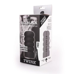 ALL BLACK - MASTURBATOR TWINK 2