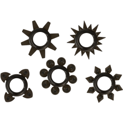OHMAMA - SET OF 5 SILICONE TESTICLE AND PENIS RINGS 2
