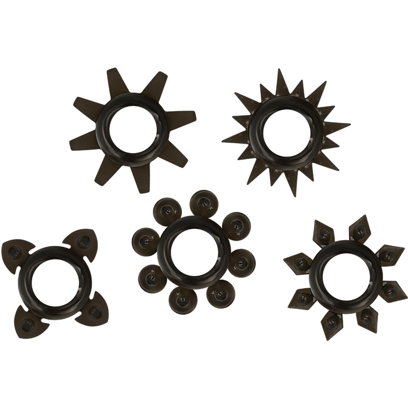 OHMAMA - SET OF 5 SILICONE TESTICLE AND PENIS...