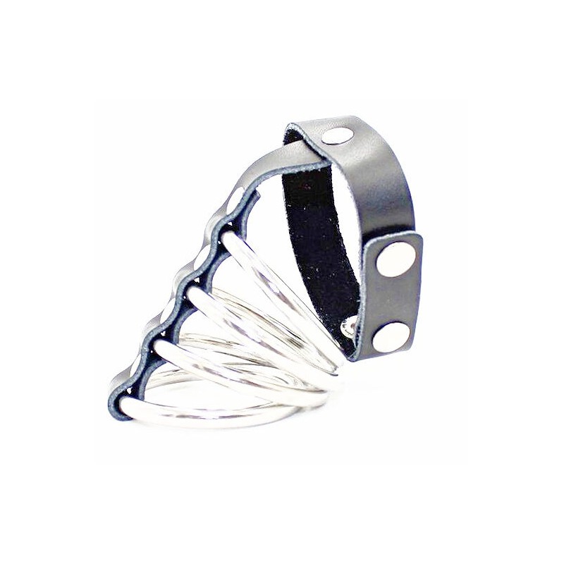 OHMAMA FETISH FUNDA PENE CON ANILLOS DE METAL
