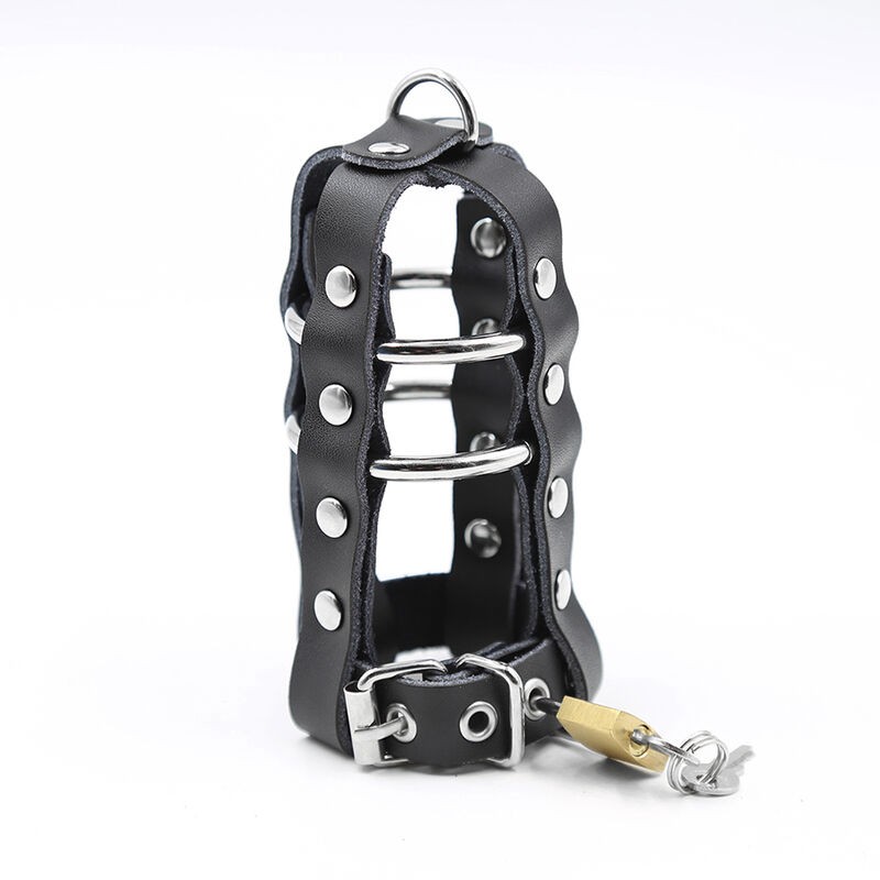 OHMAMA FETISH FUNDA PIEL CON ANILLAS METALICAS...