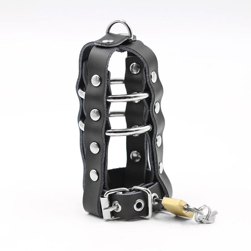 OHMAMA FETISH FUNDA PIEL CON ANILLAS METALICAS...
