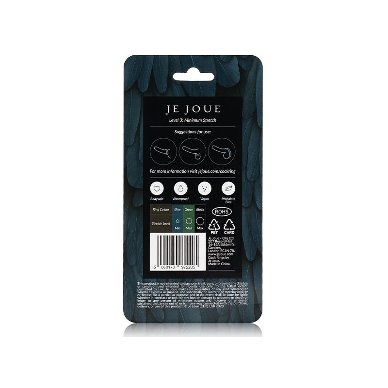 JE JOUE - BLUE SILICONE RING - MINIMUM...