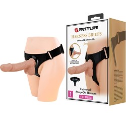 PRETTY LOVE - HARNESS BRIEFS UNIVERSAL HARNESS WITH DILDO... 2