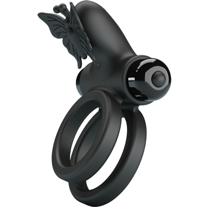 PRETTY LOVE - DOUBLE VIBRATING RING WITH BLACK...