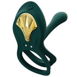 ZALO - BAYEK VIBRATING COUPLES RING GREEN 2