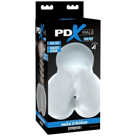PDX MALE - BLOW AND GO MEGA STROKER MASTURBADOR TRANSPARENTE