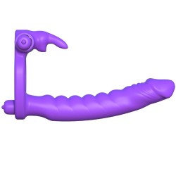 FANTASY C-RINGZ - SILICONE DOUBLE VIBRATOR RABBIT 2