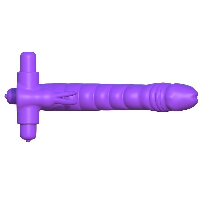 FANTASY C-RINGZ - SILICONE DOUBLE VIBRATOR RABBIT