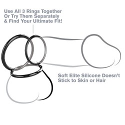 FANTASY C-RINGZ - SILICONE 3 RING STAMINA SET 2