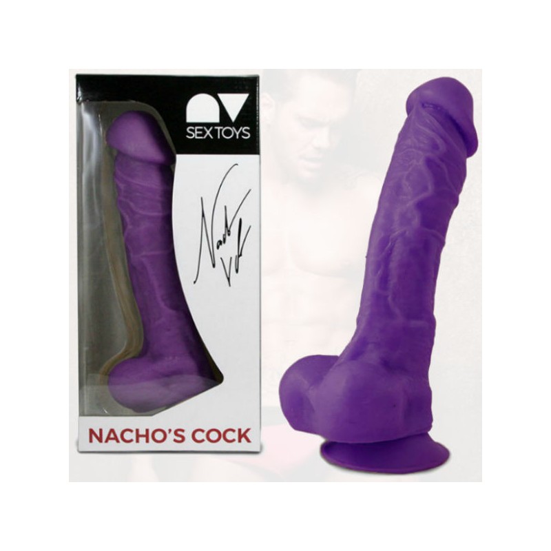 NACHO VIDAL - REPLICA PENE NACHO VIDAL 24CM LILA