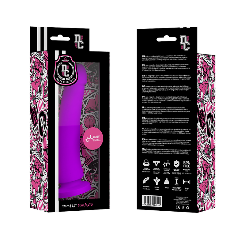 DELTA CLUB - TOYS LILAC DILDO MEDICAL SILICONE...