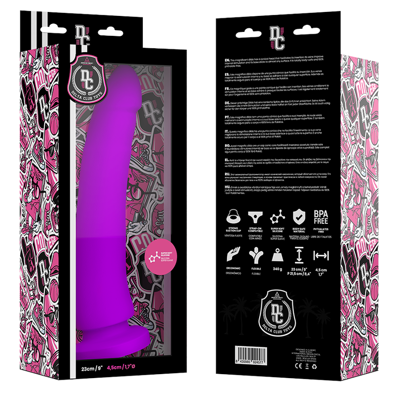 DELTA CLUB - TOYS LILAC DILDO MEDICAL SILICONE...