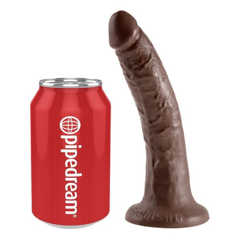KING COCK - 7 DILDO CHOCOLATE 17.8 CM