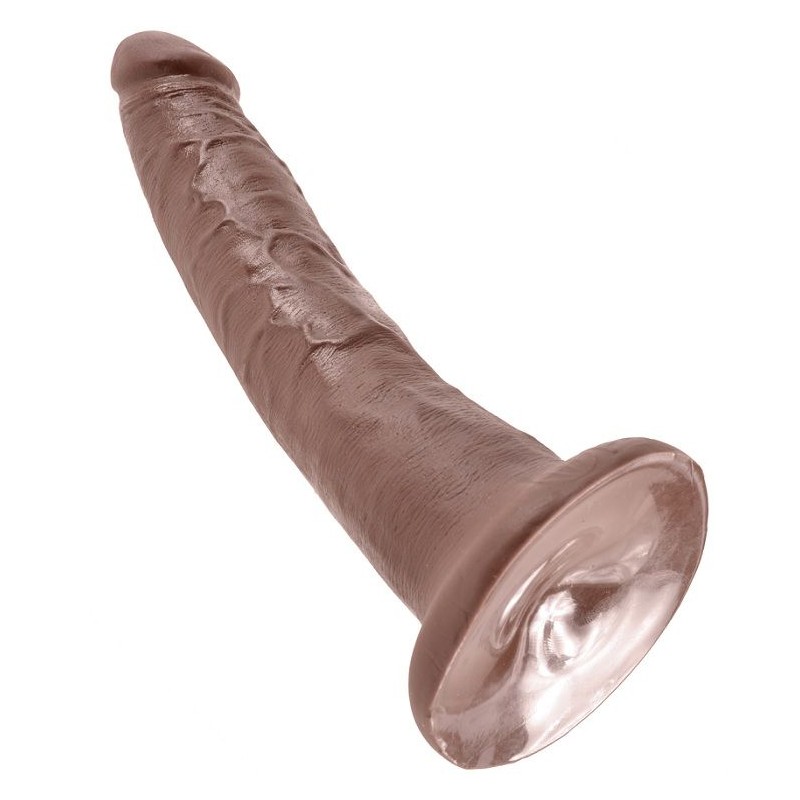 KING COCK - 7 DILDO CHOCOLATE 17.8 CM