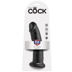 KING COCK - 9 DILDO BLACK 22.9 CM 2