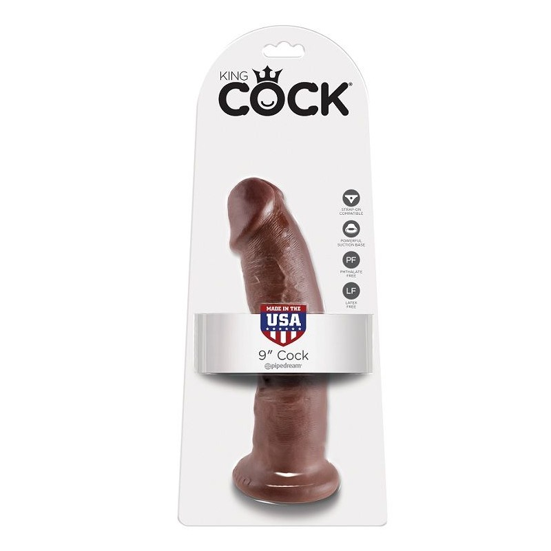 KING COCK - 9 DILDO BROWN 22.9 CM