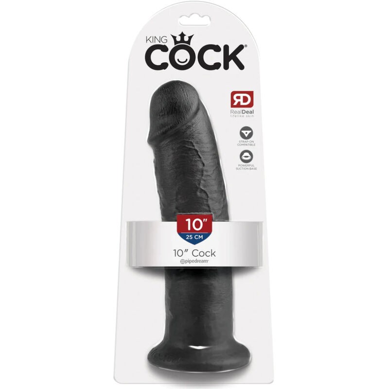 KING COCK - DILDO BLACK 25 CM