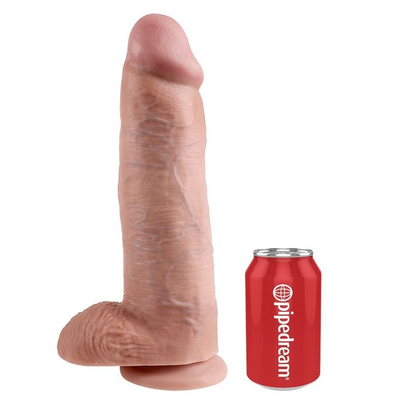 KING COCK - DILDO FLESH WITH BALLS 30.48 CM