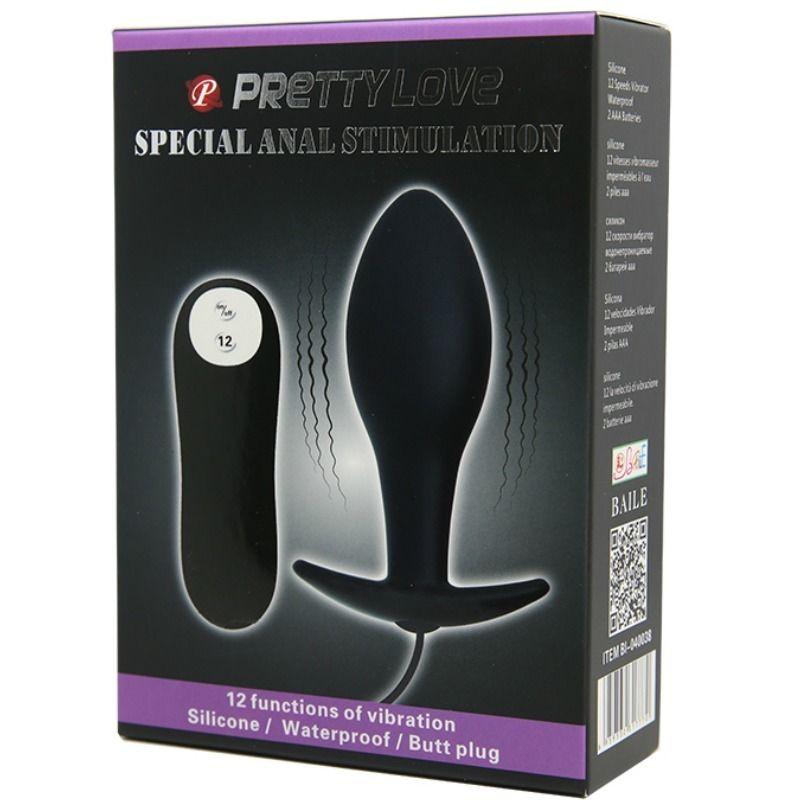 PRETTY LOVE PLUG ANAL SILICONA FORMA ANCLA 12...