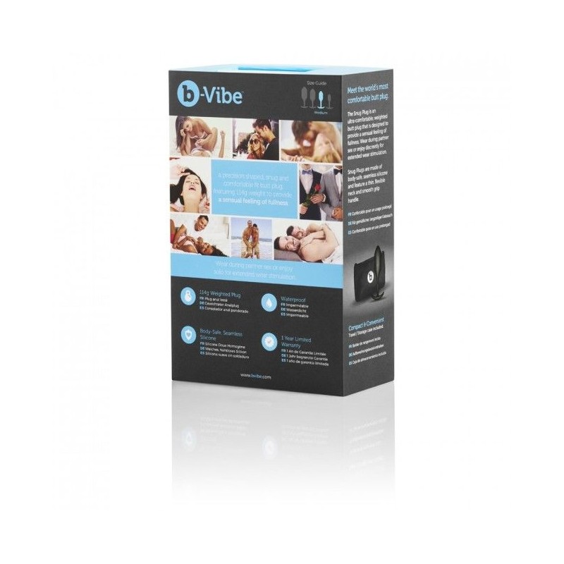 B-VIBE  SNUG PLUG ANAL 2 NEGRO