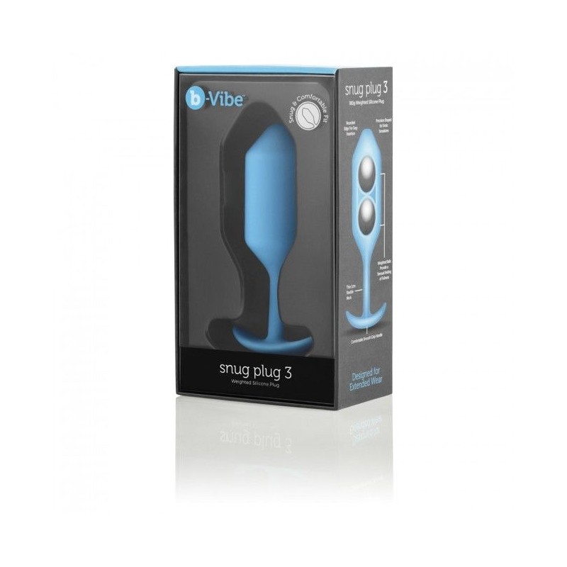 B-VIBE  SNUG PLUG ANAL 3 AZUL CIELO