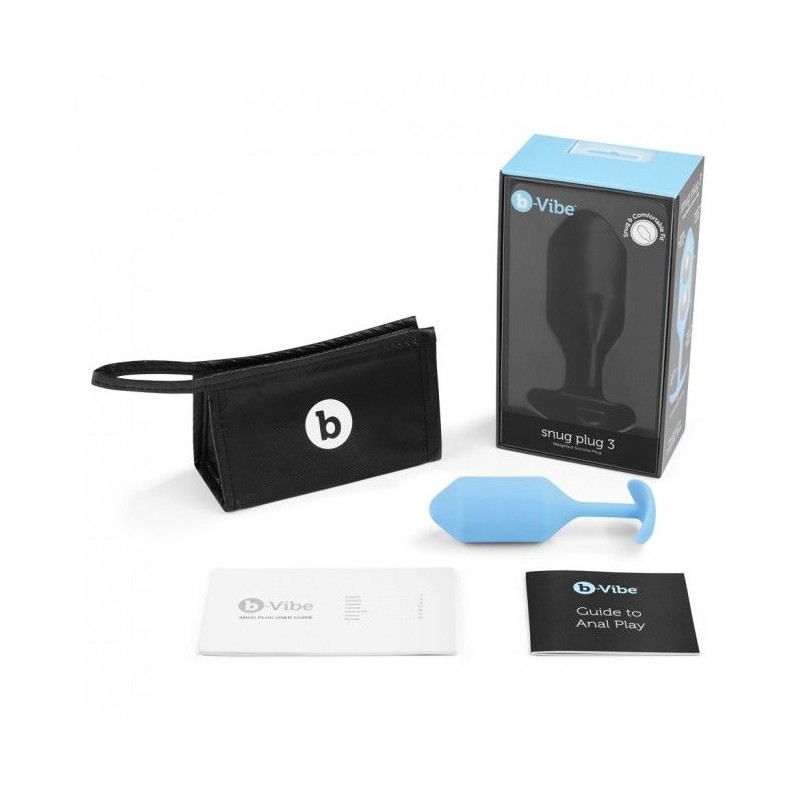 B-VIBE  SNUG PLUG ANAL 3 AZUL CIELO
