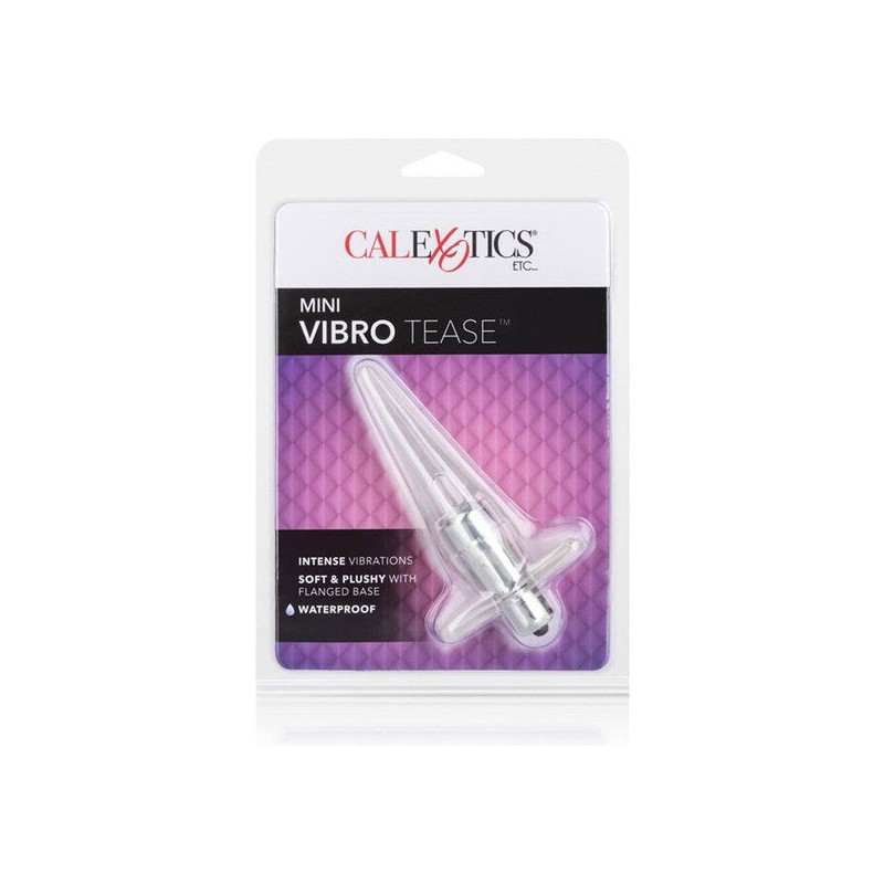 CALEX PLUG  MINI VIBRO TEASE VIBRADOR TRANSPARENTE