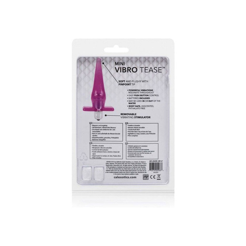 CALEX PLUG  MINI VIBRO TEASE VIBRADOR ROSA
