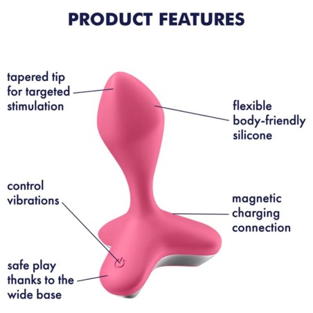 SATISFYER GAME CHANGER PLUG VIBRADOR - NEGRO