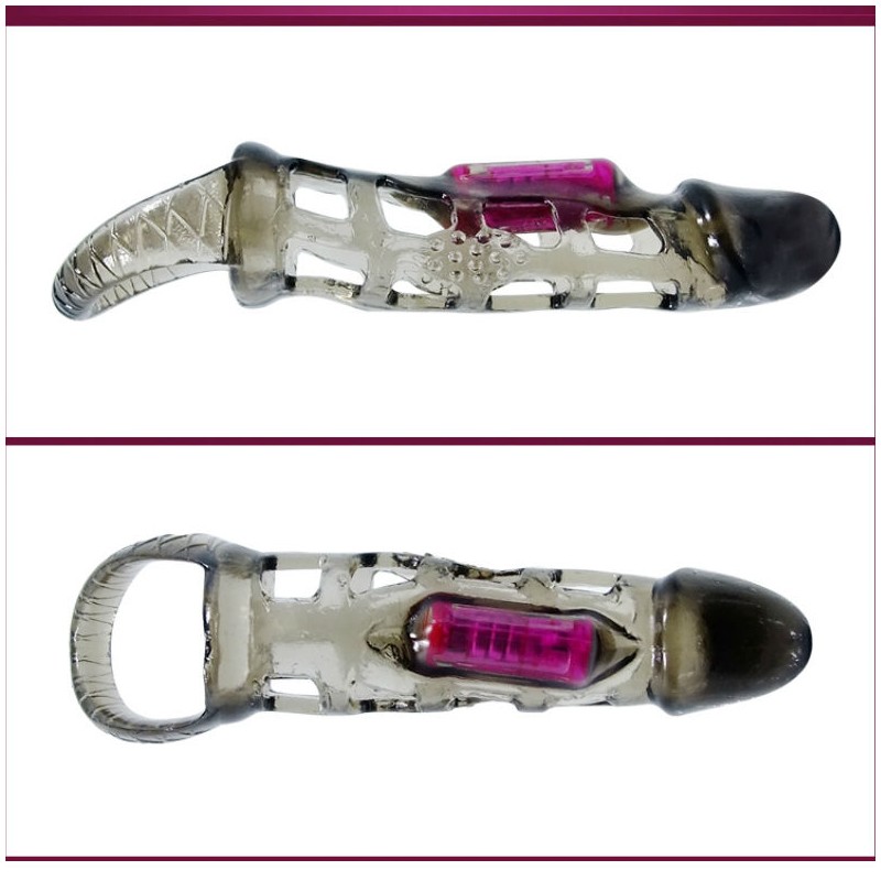 BAILE - PENIS EXTENSION SLEEVE WITH VIBRATION...