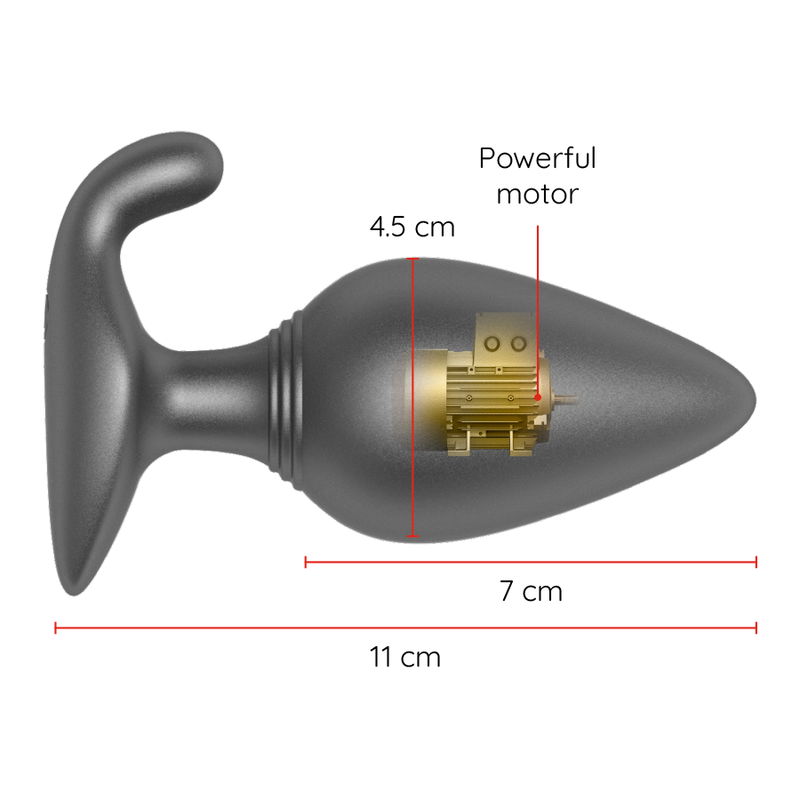 ONINDER - RIO PLUG ANAL VIBRADOR NEGRO - APP...