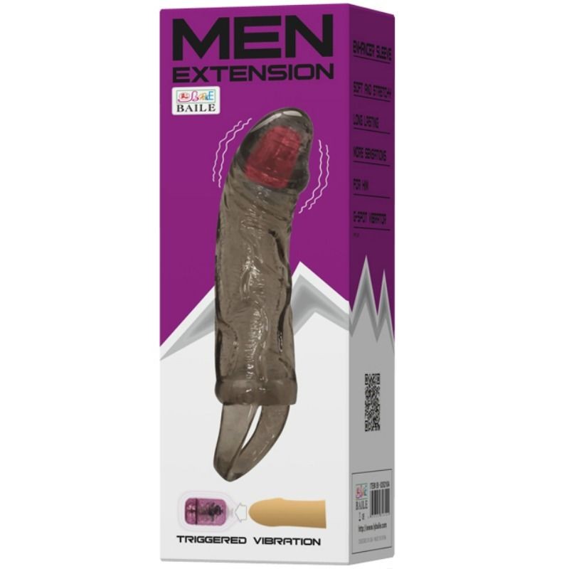 BAILE - PENIS EXTENDER SHEATH WITH VIBRATION...