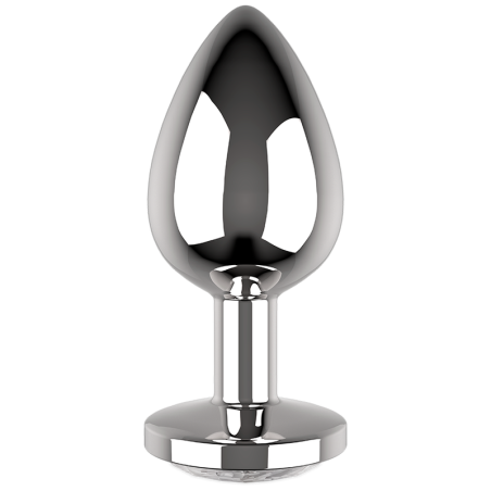 COQUETTE CHIC DESIRE PLUG ANAL DE METAL TALLA S CRISTAL CLEAR 2.7X 8CM